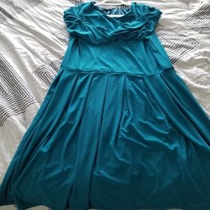 Alfani Teal A-Line Dress